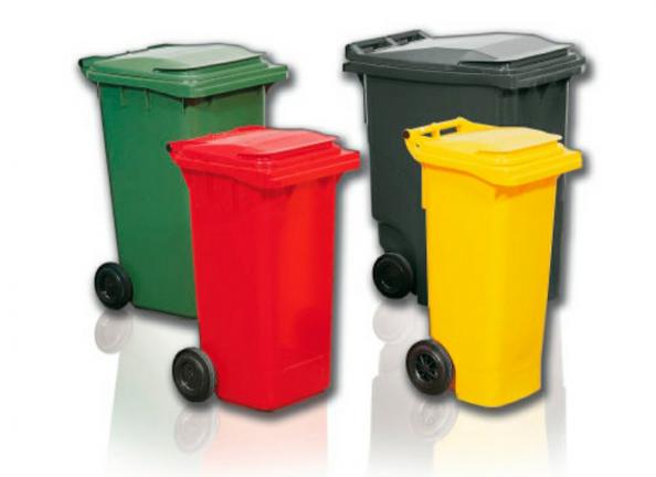 ابعاد متنوع سطل زباله چرخدار پلاستیکی
